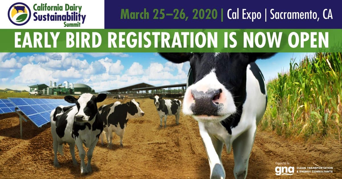 Early Bird Registration Announced for California Dairy Sustainability Summit