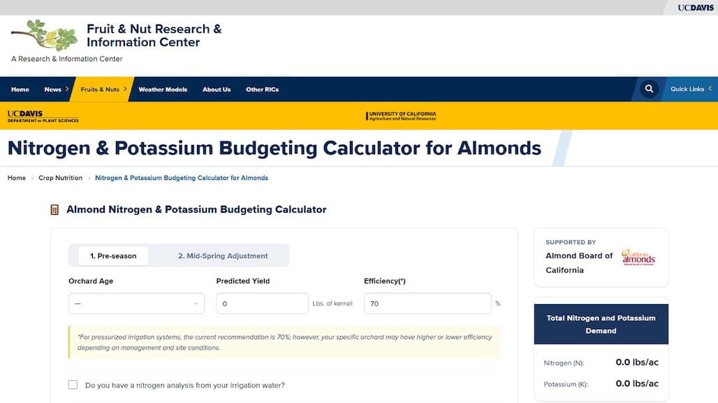 New Tool to Help Growers with Nutrient Plans