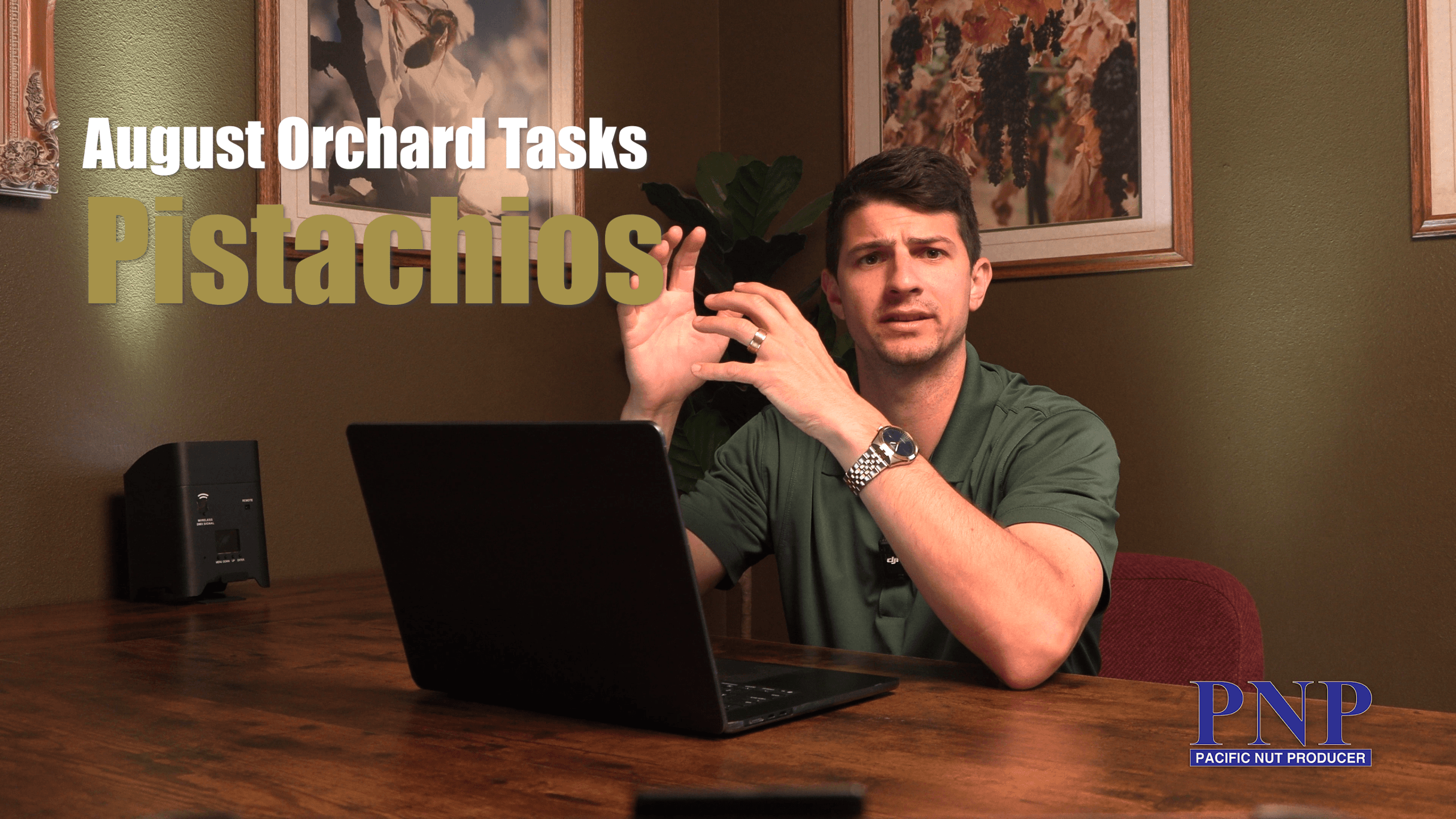 August Orchard Tasks With Hyrum – Pistachios